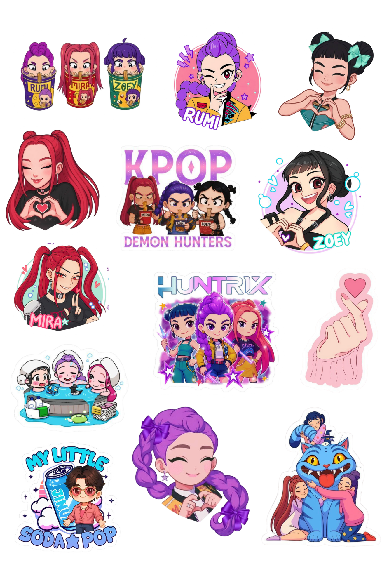 K-Pop Demon Hunters Stickers